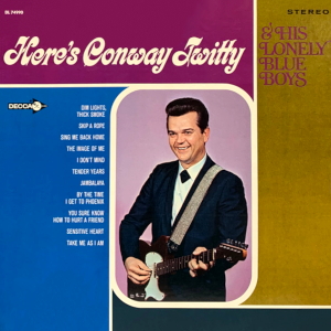 album cover here's conway twitty & his lonely blue boys